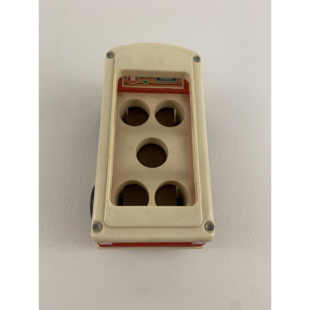 Fisher Price Mini Bus Push Along Vehicle Bumpy Ride Little People Vintage 1969 - Picture 5 of 6